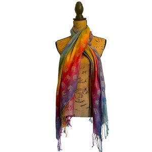 Beautiful rainbow elephant scarf